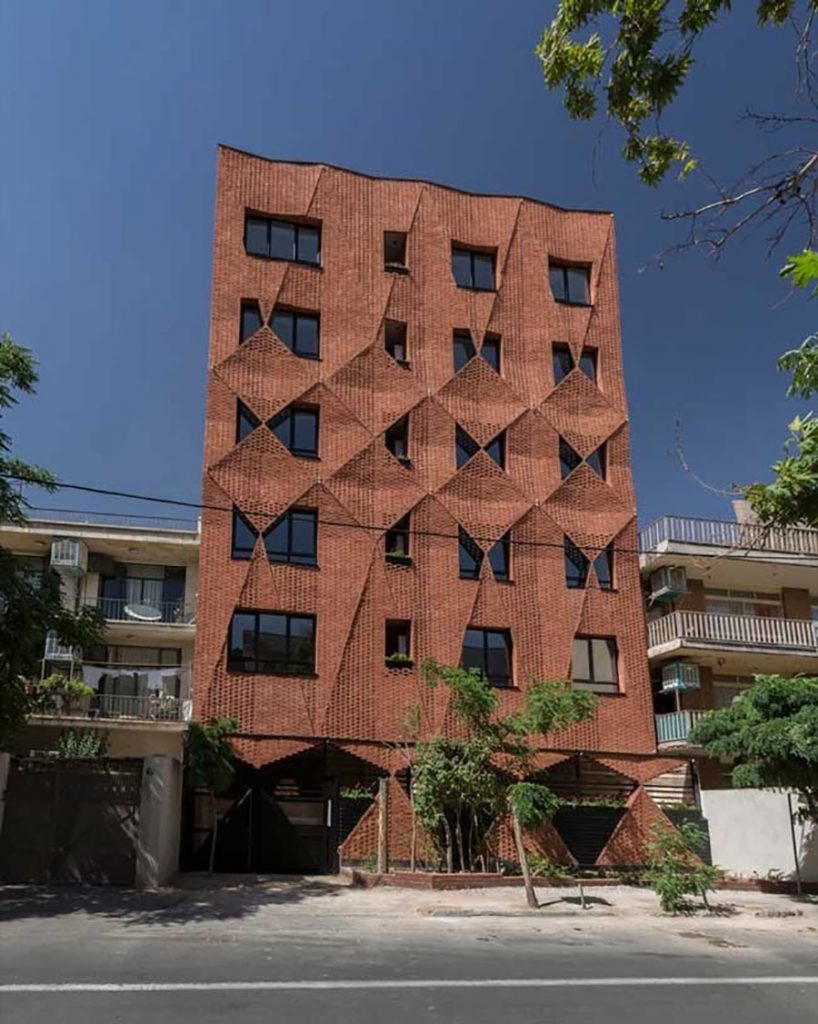 نمای ساختمان آجری